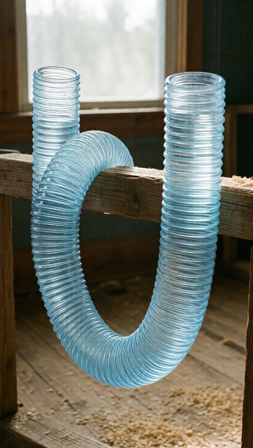 This tube finds level around a corner