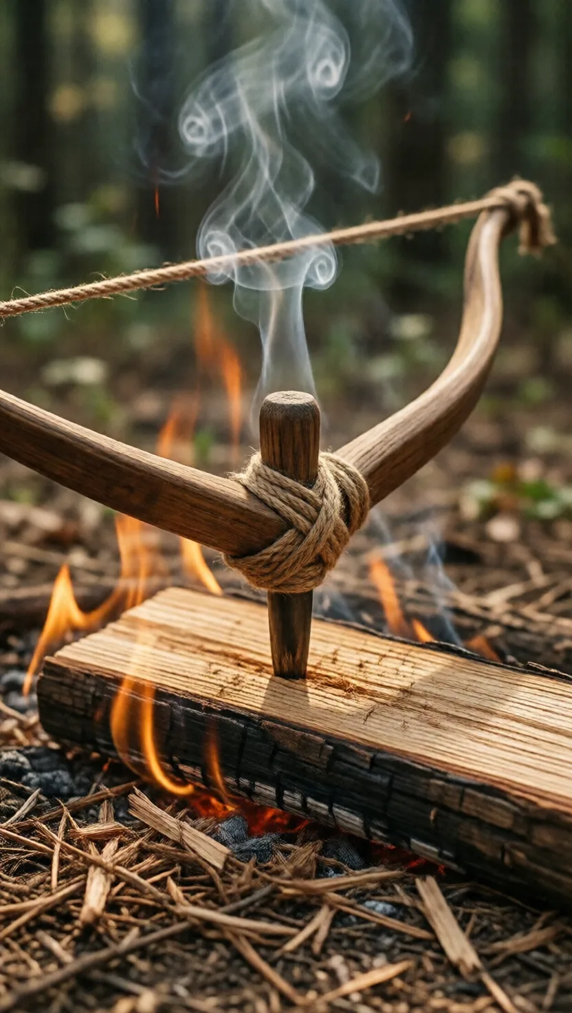 The same drill that bored holes lit fires