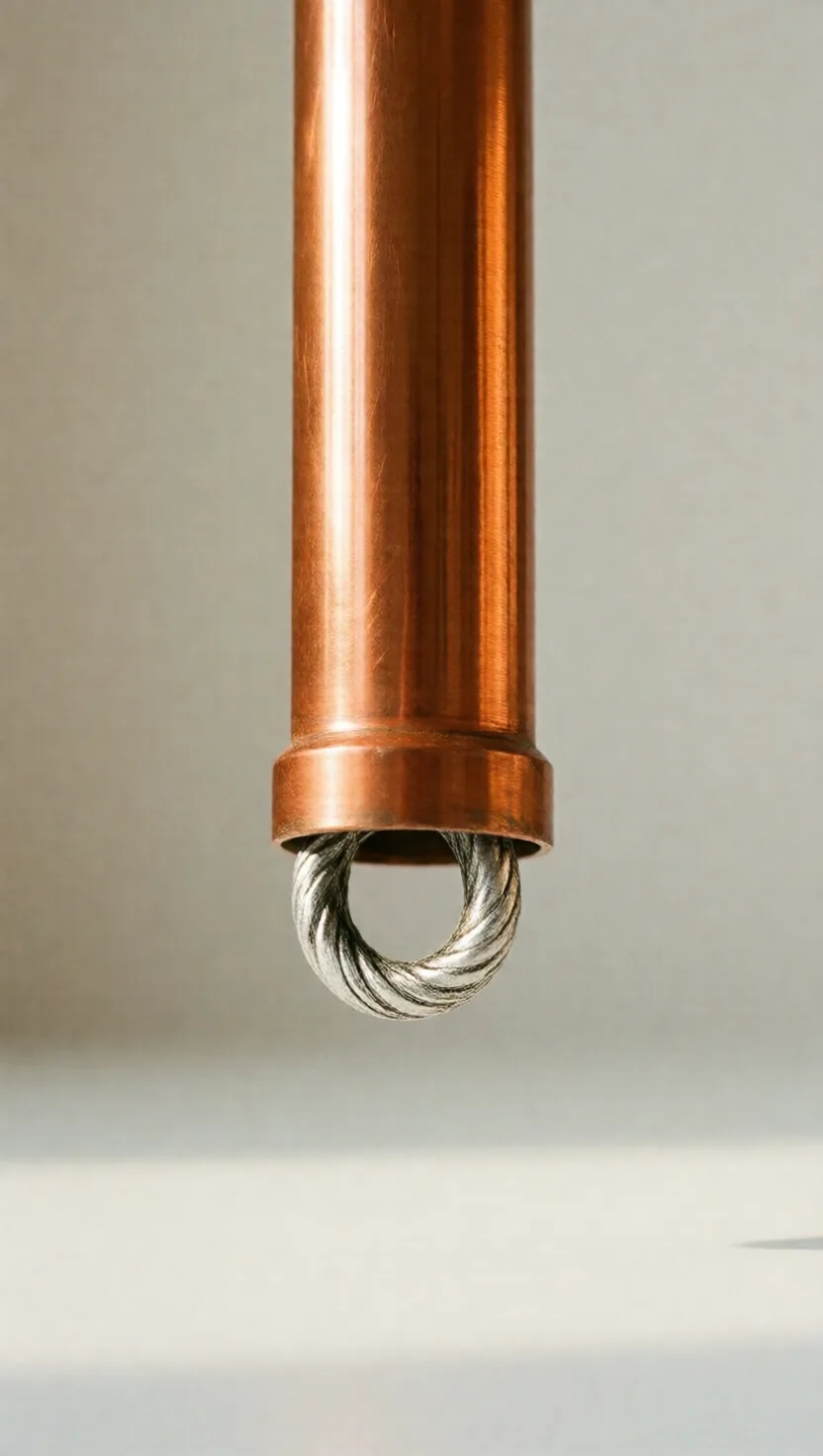 A magnet falls through copper in slow motion