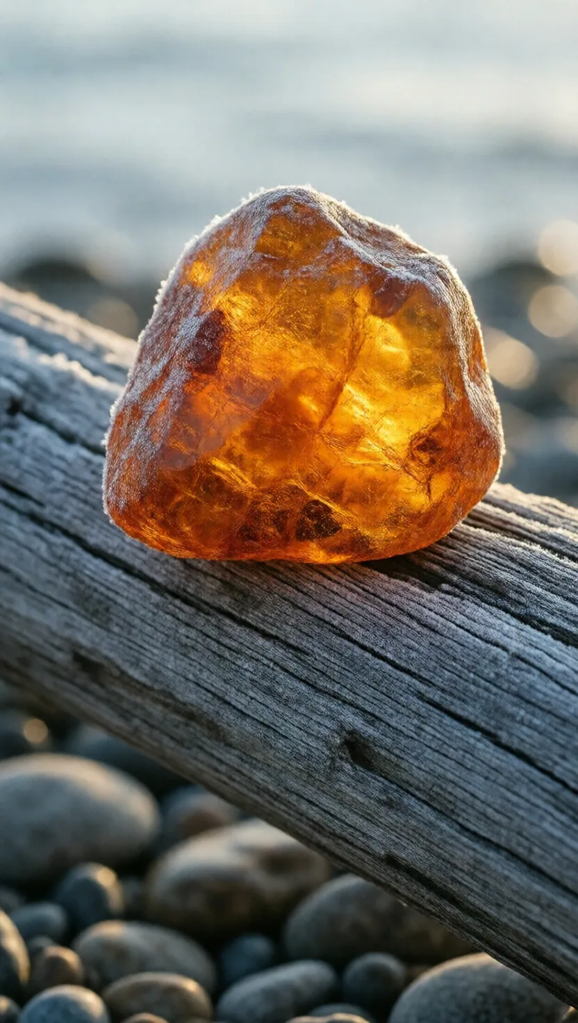 Amber is a tree's wound, frozen for ages