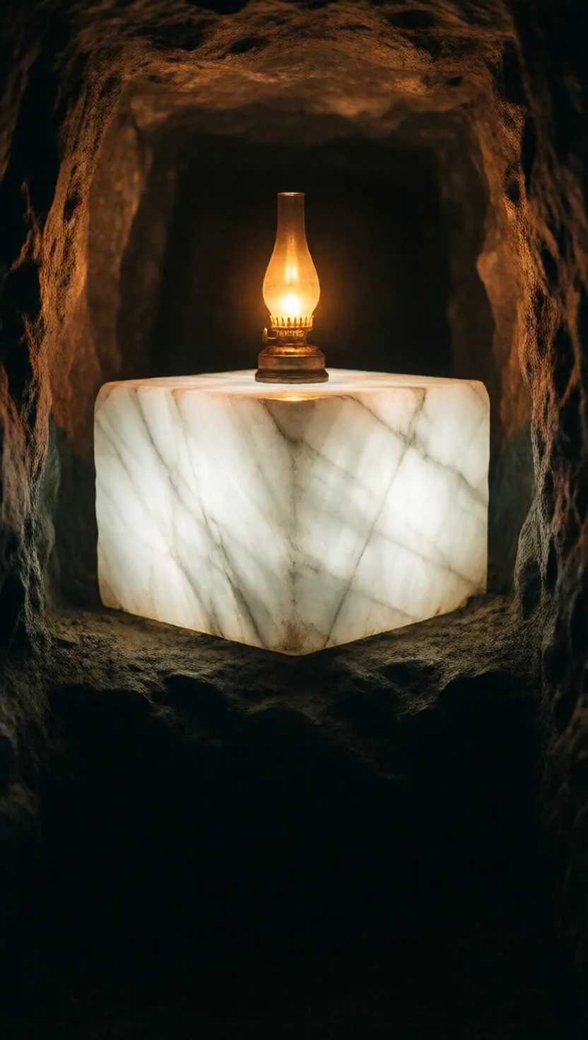 The finest marble was mined by lamplight, underground