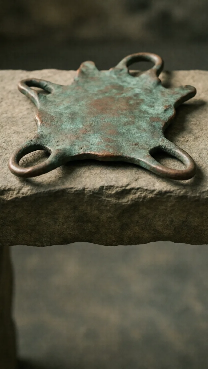 Bronze Age copper was cast in the shape of an ox hide