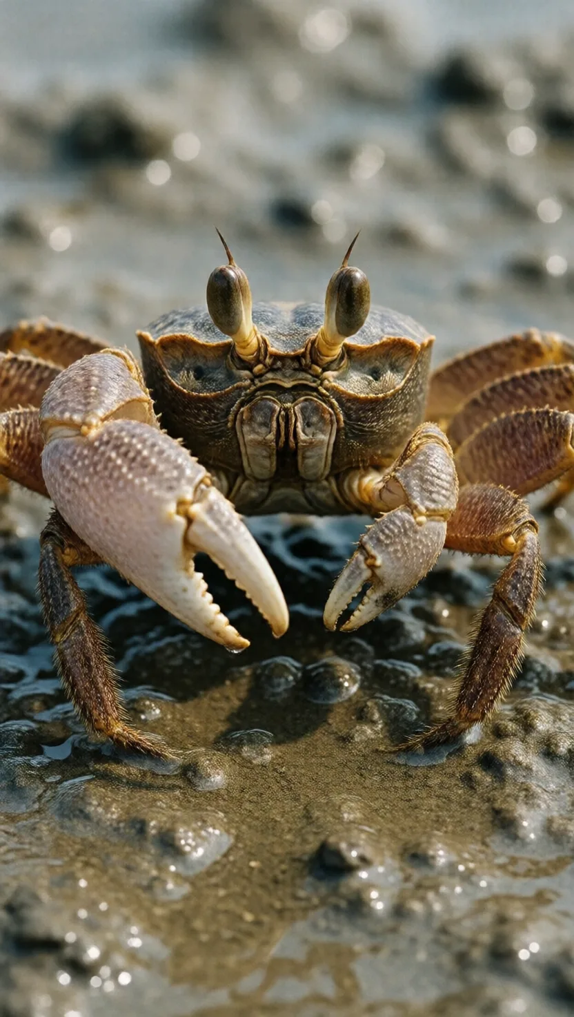 Shore creatures keep tide time in the dark