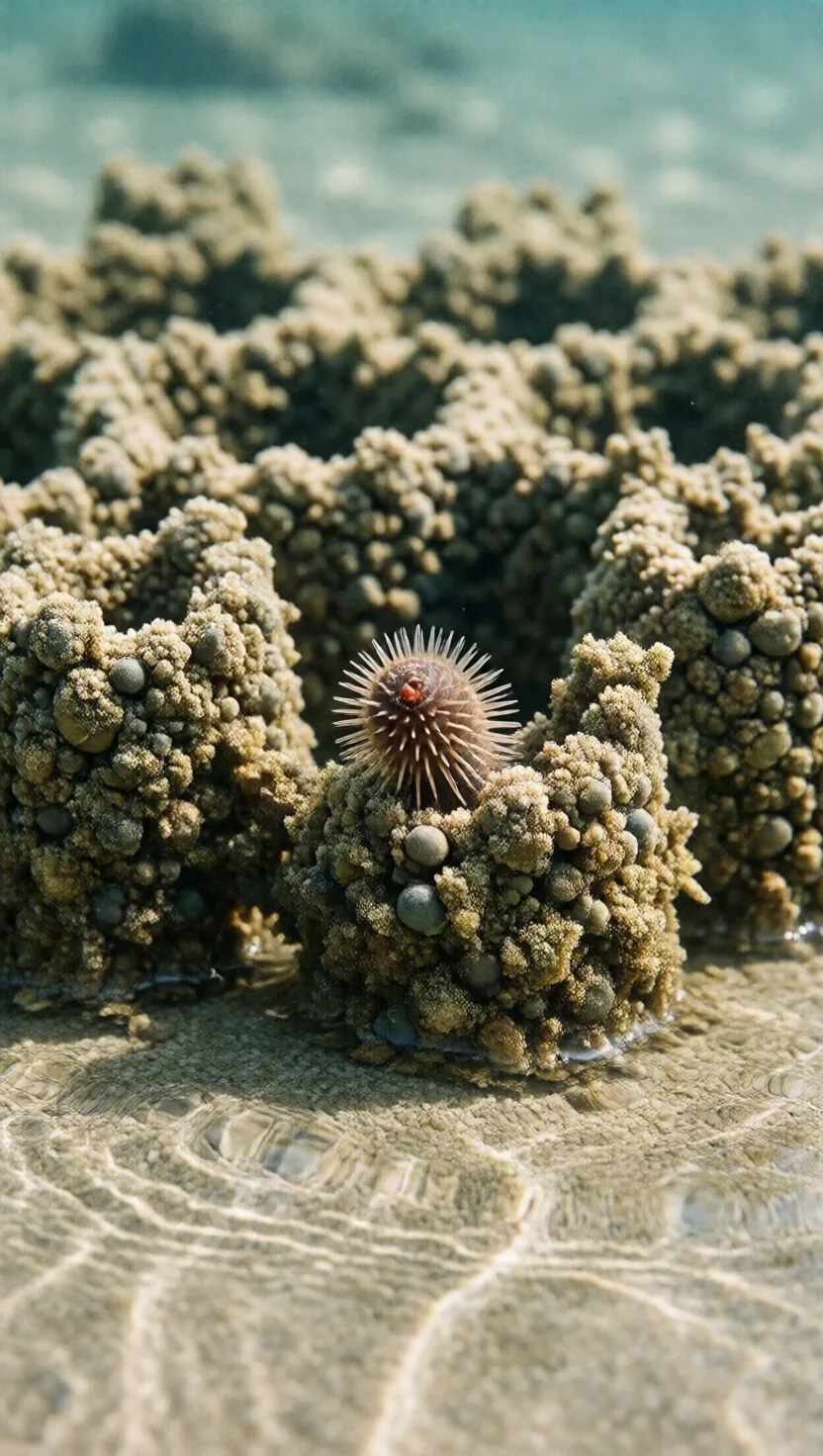 この虫は30秒で固まる水中セメントを練り上げる