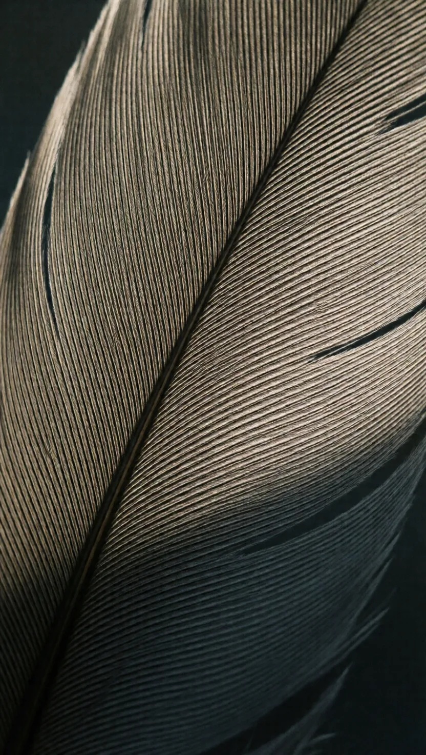 Every feather zips itself back together