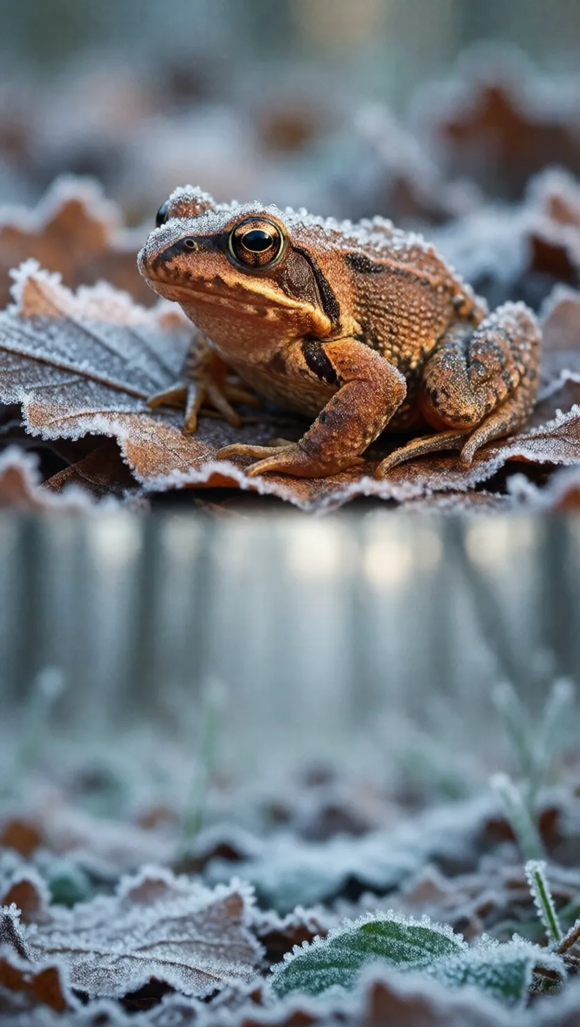 This frog freezes solid, then hops away