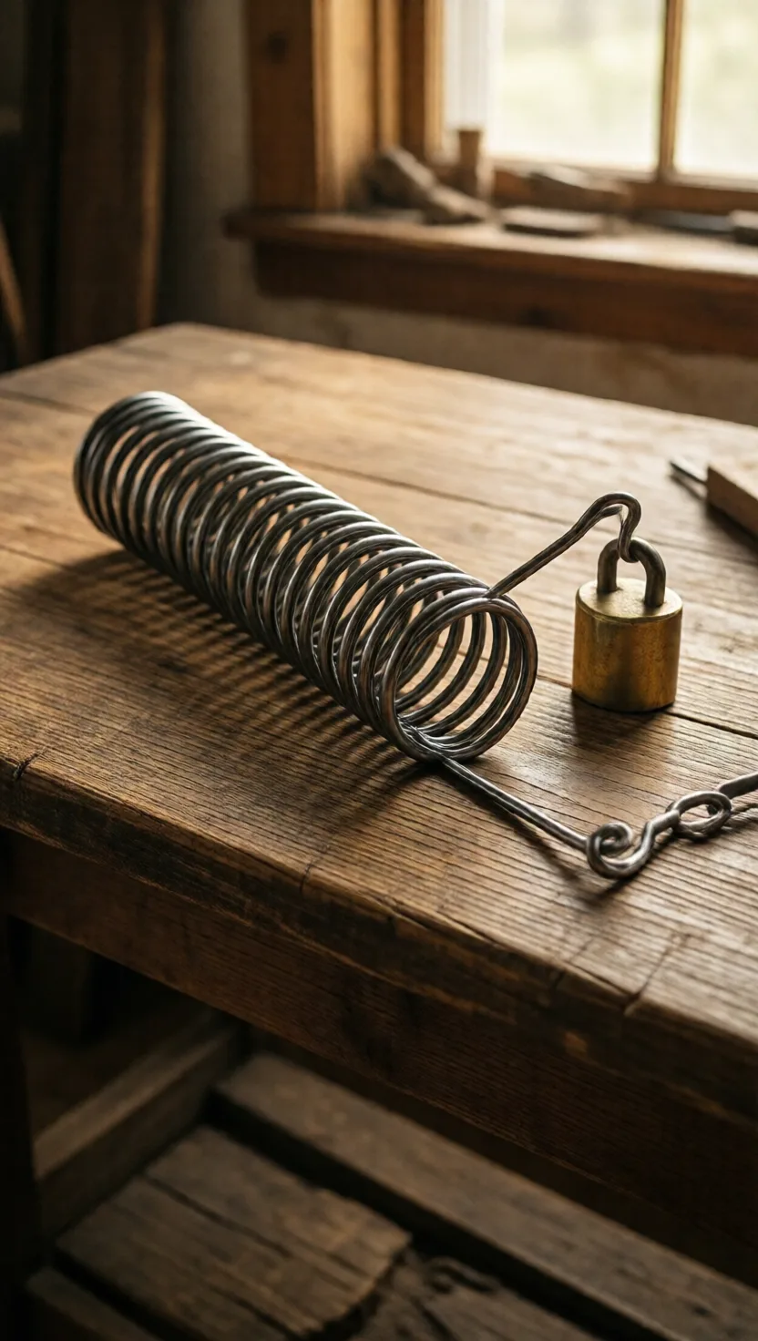 A spring's law hid inside a scrambled word