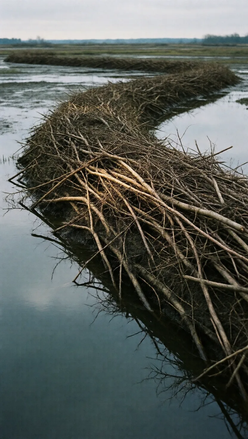 The longest beaver dam is visible from space