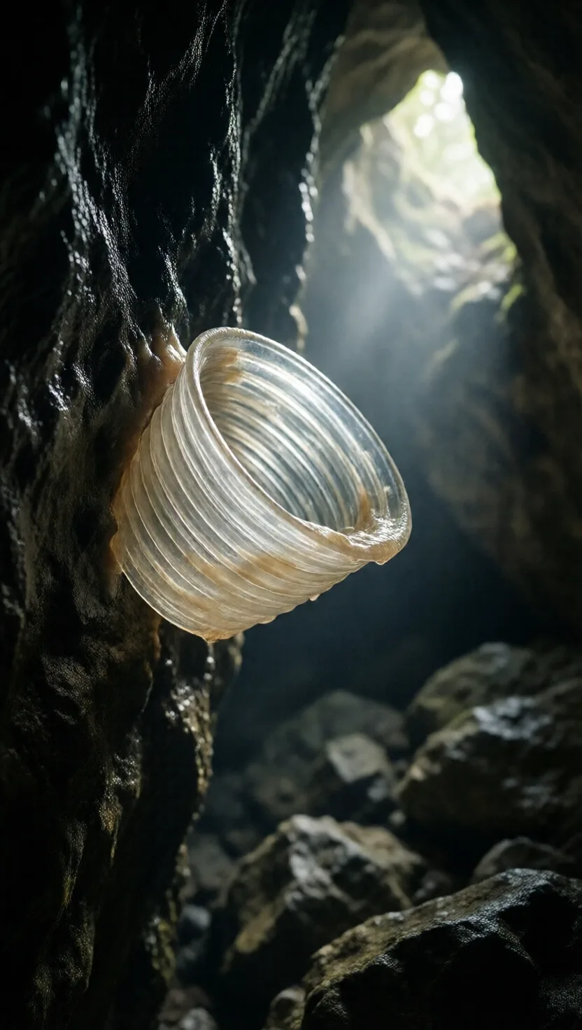 This nest is built entirely from spit