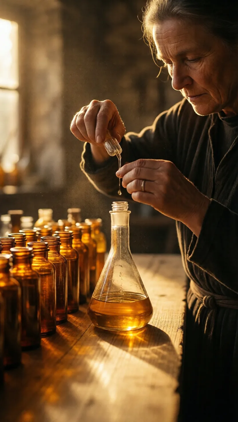 The perfumer who never corks a vial. 7 cards.
