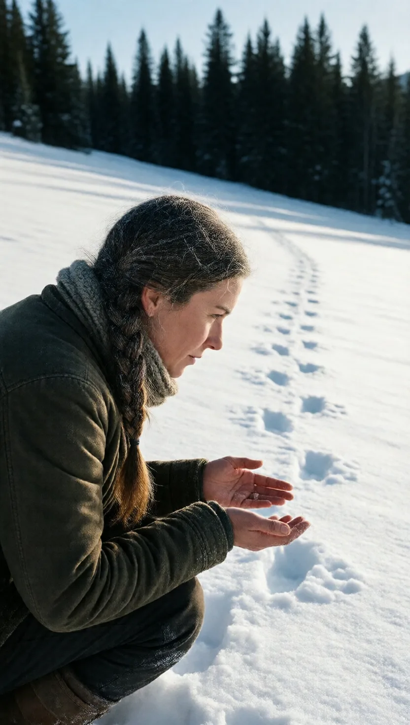 Under the fox, this snow is a miracle