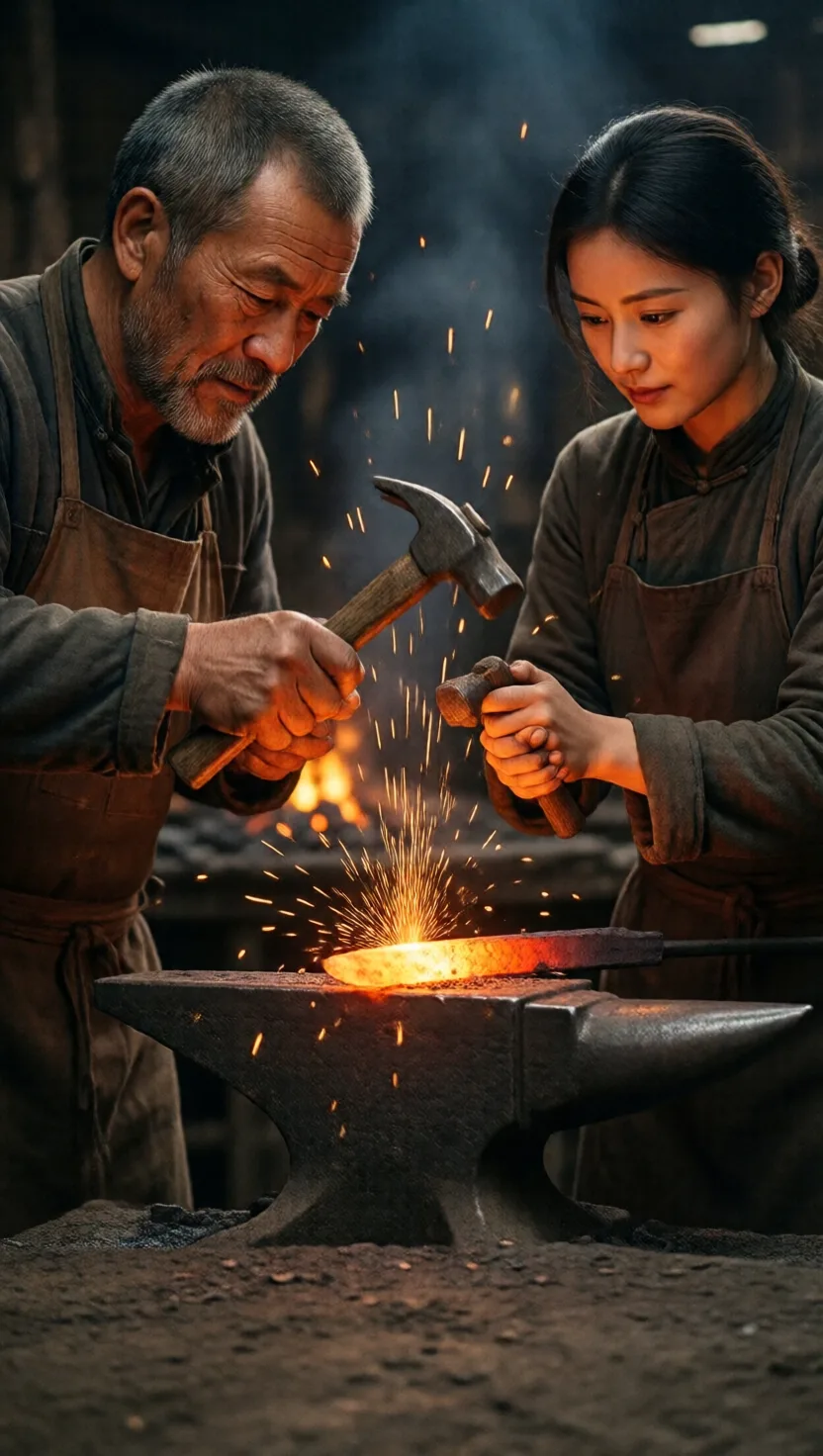 The master doesn't fill her — he aims her