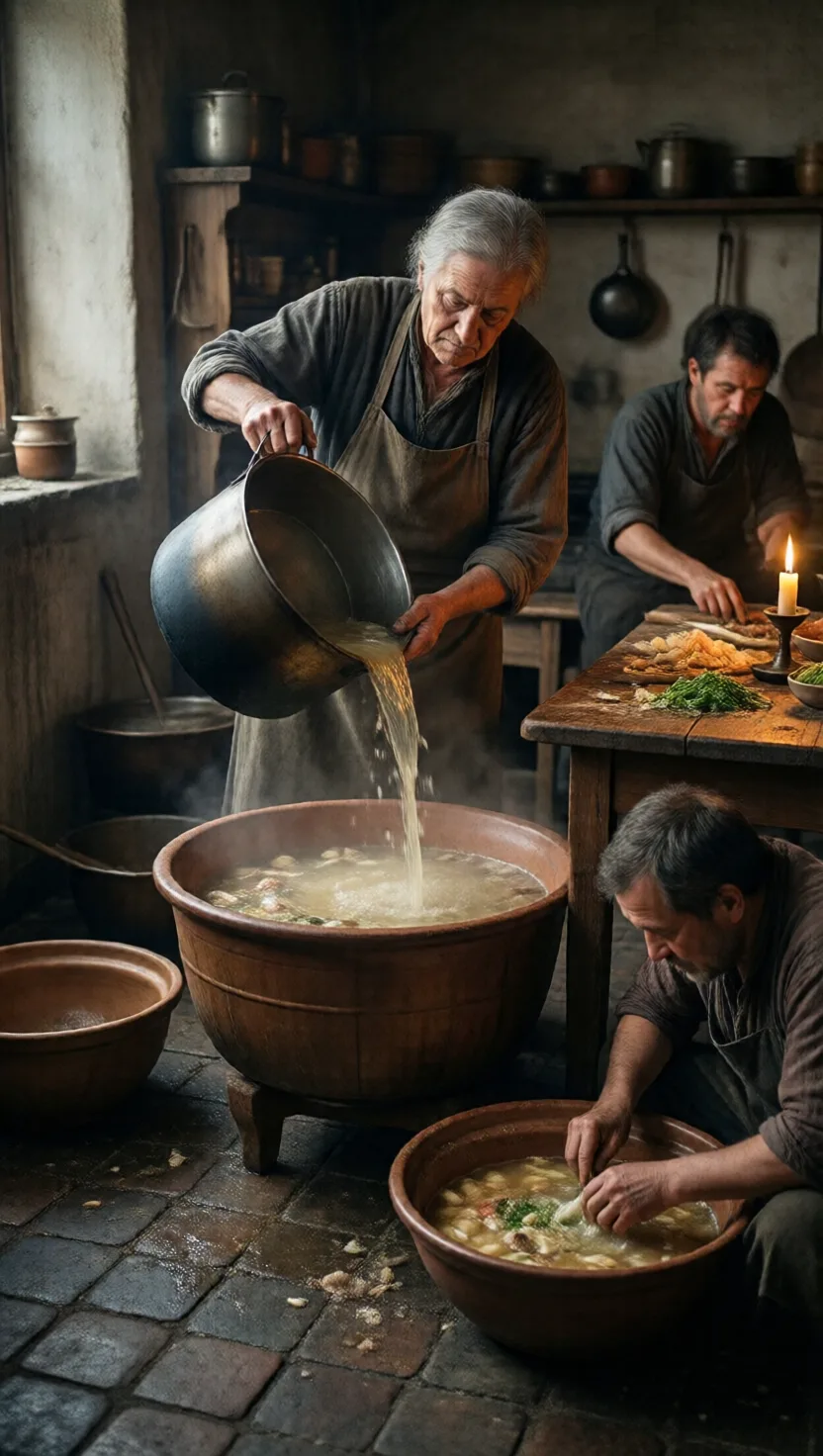 The old kitchens: longer lines cooked worse