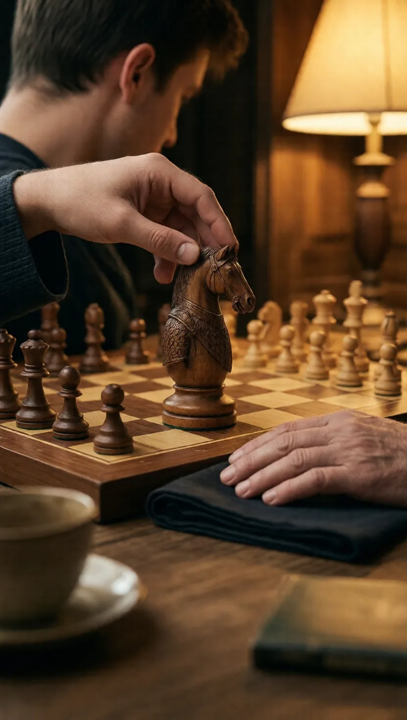 Guess the next move; then the cloth slides one square