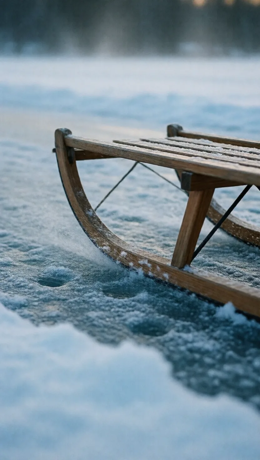 The loaded sled doesn't feel the potholes