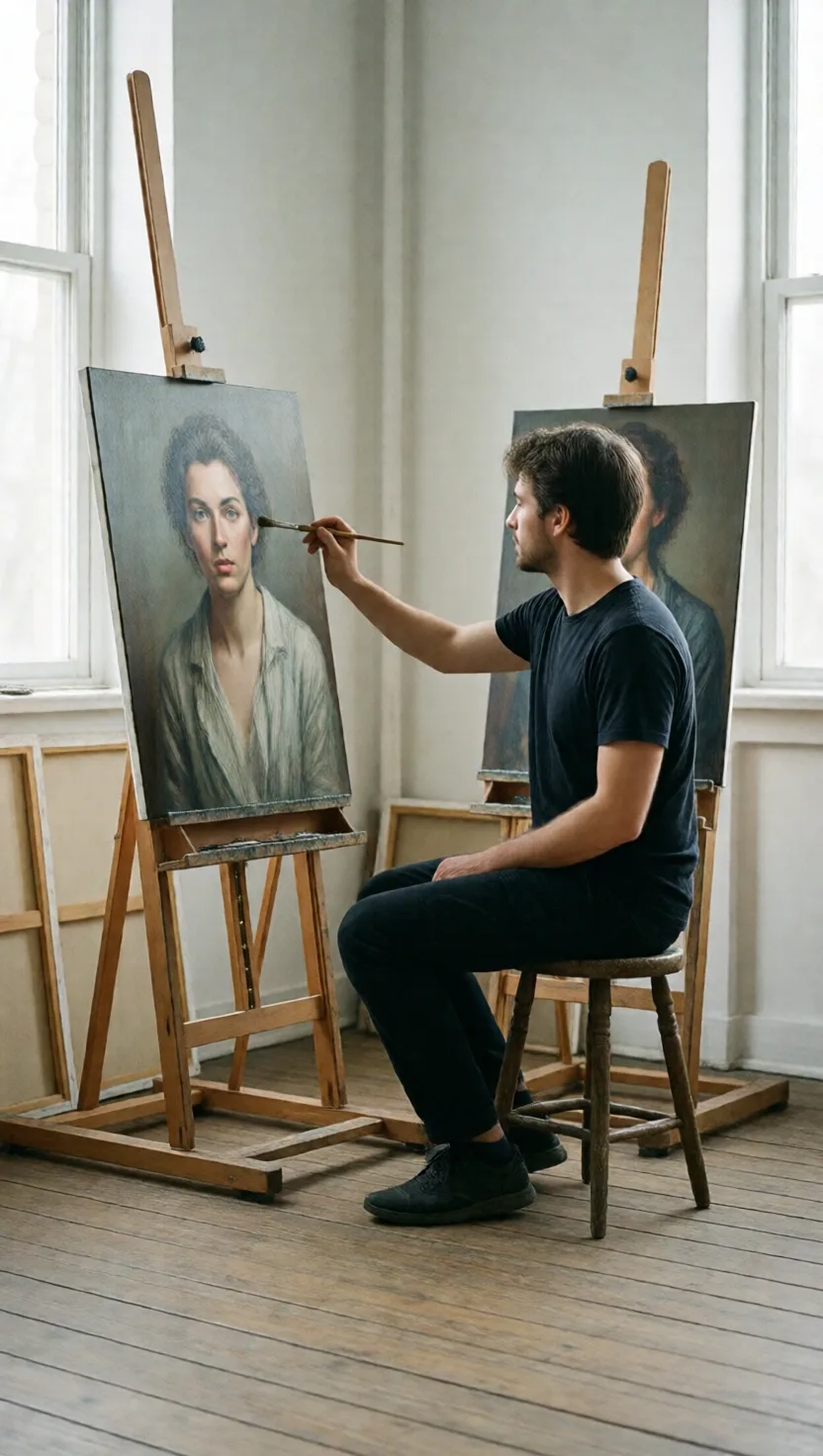 Un retrato terminado muestra solo a los ganadores