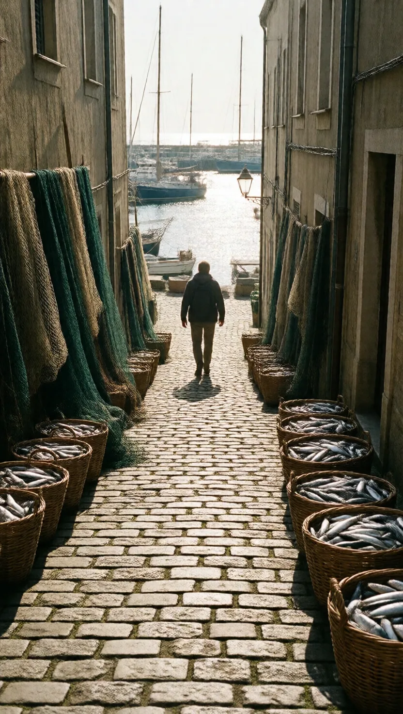 Toward the harbor, everything gets fishier