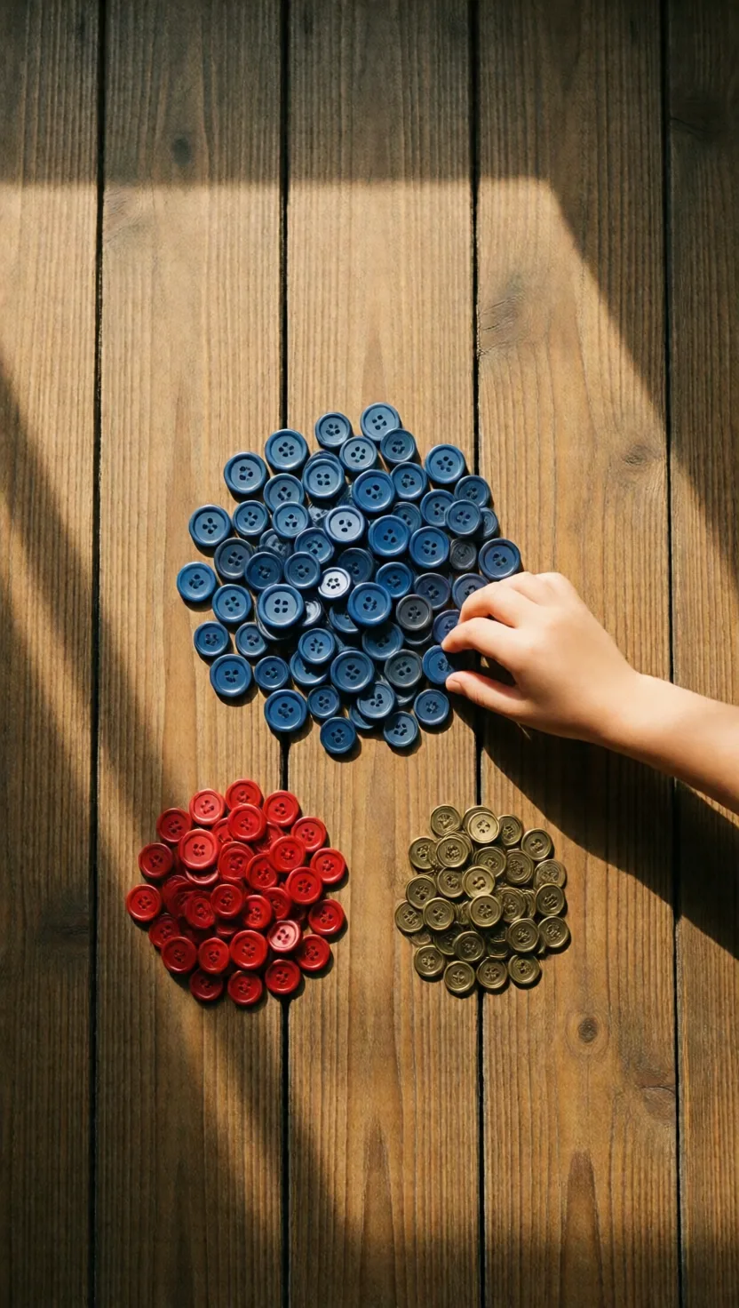 She counts the only way a floor can: in heaps