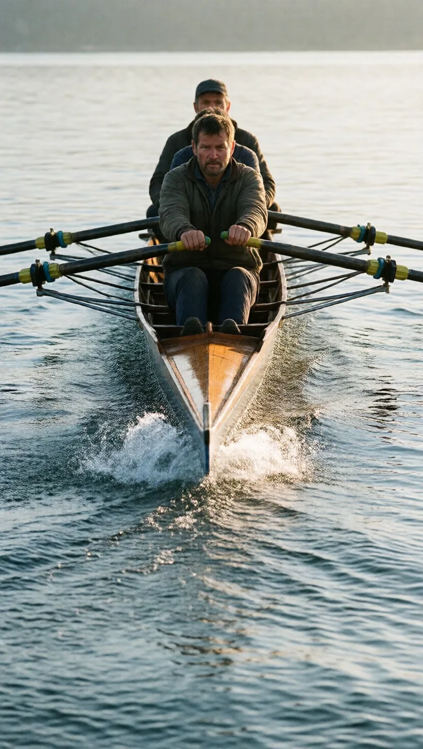 Pull with the heading, and the boat keeps everything