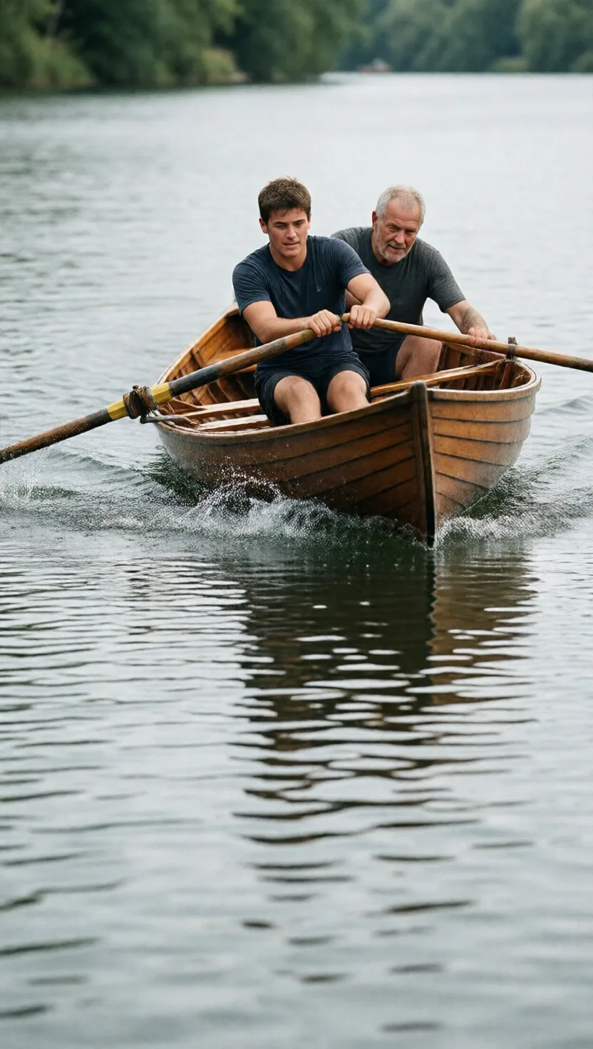 A crosswise stroke rocks the boat and moves it nowhere