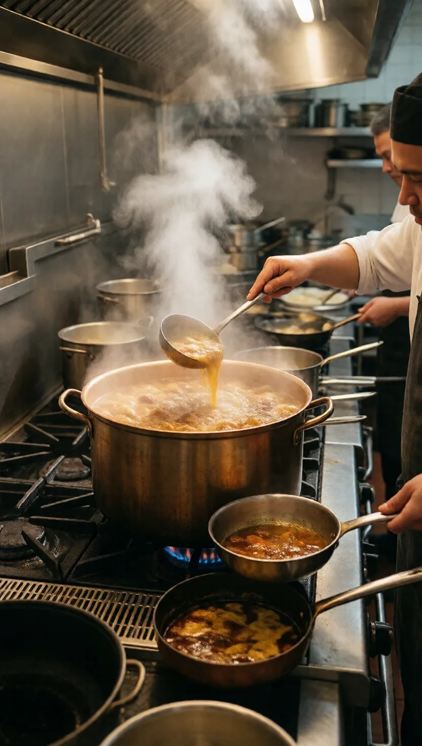 The stock fed two dishes — it answers to both